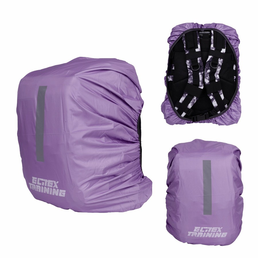 Mochilas Elitex Training | Funda Protectora Impermeable Lavanda Para Mochila 25L Con Banda Reflectante