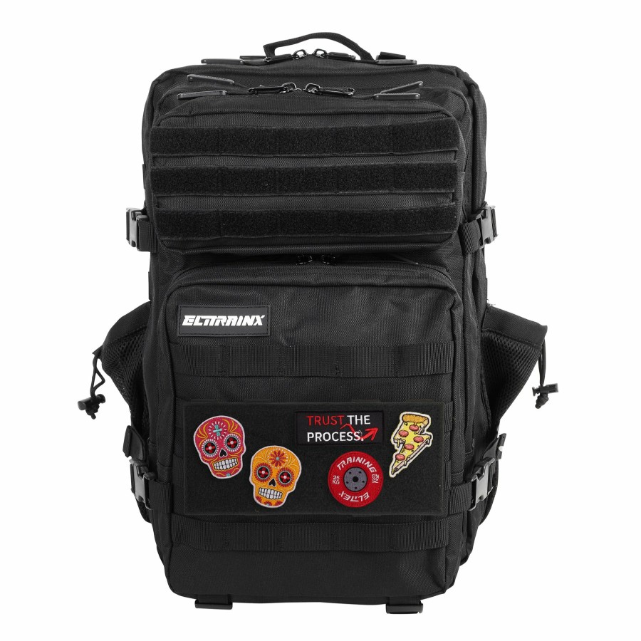 Parches Elitex Training | Panel De Velcro Para Mochilas De 45L Negro