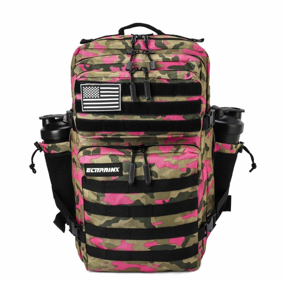 Mochilas Elitex Training | Mochila Tactica V1 45L Rosa Camuflaje