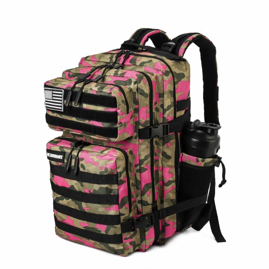 Mochilas Elitex Training | Mochila Tactica V1 45L Rosa Camuflaje