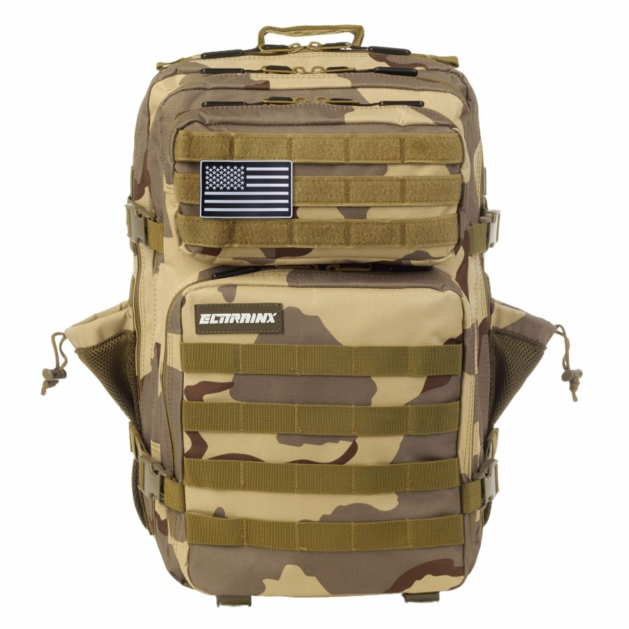 Mochilas Elitex Training | Mochila Tactica 45L Con Compartimento Para Comida Camuflaje